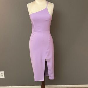 Lovers + Friends Lavender One Shoulder Dress